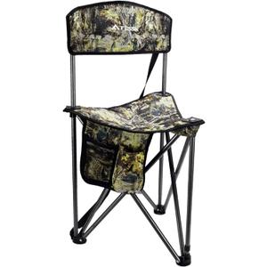 FLISSA Folding Camping Chair with Backrest, Portable Lightweight Triangle Chair with Shoulder Strap, 600D Oxford Fabric, Cup Holder & Storage Pocket, Outdoor Chair for Camping Fishing Hiking