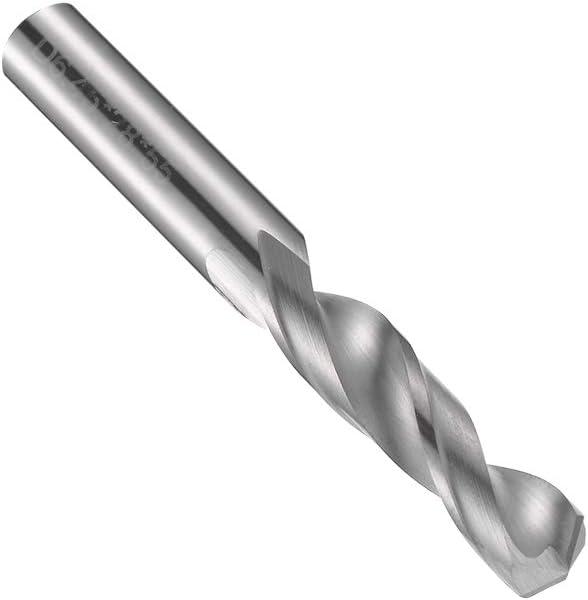 uxcell 6.45mm Solid Carbide Drill Bits Straight Shank for Stainless Steel Alloy Hard Steel, Hardened to 50 HRC