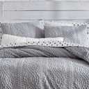 G.H. Bass Plush Sherpa Cable Knit Fluffy Soft Solid Pinsonic Cozy Comforter Set, King, Grey