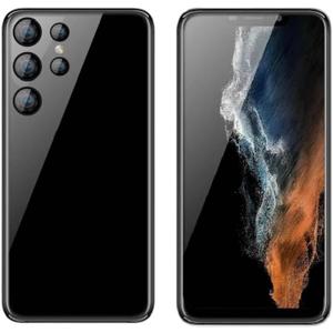 Telfono desbloqueado, s22u, telfono inteligente Android, tarjeta SIM dual, 1G RAM 16G ROM, solo compatible con banda de frecuencia de tarjeta SIM dual de 3GWCDMA: 850/1700/2100MHZ, pantalla de (Negro -)