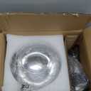 KCO Lighting Modern Black Globe Pendant Light Mercury Glass Ceiling Pendant Light Mid Century Silver Kitchen Pendant Lighting Over Island Dining Room Light Fixtures Over Table (Sliver-20cm)