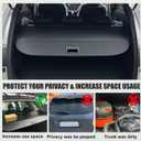 uxcell Retractable Cargo Cover for Subaru Outback 2010-2014 Waterproof Non Slip SUV Rear Trunk Shielding Shade Black