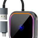 Wireless Carplay Adapter for Apple iPhone iOS 10+/Android/Outo Built-in CarPlay Cars,Converts Wired to Wireless Dongle Cars for Wireless Control Plug & Play Carplay from 2017 iOS 10+ to Screen w/USB C