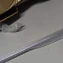 Frameless Shower Door Bottom Seal Shower Sweep with Drip Rail for 3/8" Glass,36" Long, Vinyl, Clear
