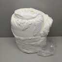 Bed Bedding White 2 Pillow cases Included Queen Sized, 7' x 7'
