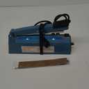 METRONIC Impulse Heat Sealer 8 Inch, Manual Bags Sealer Heat Sealing Machine Impulse, Sealer Machine for Plastic Bags PE PP Bags with Extra Replace Element Grip (Blue)