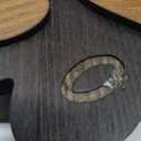 MTERSN Decorative Dog Leash Holder for Wall - Cute Dog Accessories Organizer with Floating Shelf & 6 Key Hooks  Key Holder Wall Mount for Cute Stuff and Farmhouse Decor (Dark Brown)