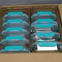 M MCIRCO 10-Pack 22 Oz Glass Meal Prep Containers with Lids - Microwave, Oven, Freezer & Dishwasher Safe - Green