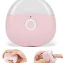 Automatic Electric Nail Clipper with LED Light & 2 Speeds with Nail Scraps Storage, USB Rechargeable Safety Fingernail Trimmer for Baby, Children, Kids, Adult, Seniors and Caregivers, Pink