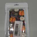 Autumn Fall Leaves Pumpkin Case Compatible with iPhone 16 Pro Max, Halloween Thanksgiving Phone Cover for Girl Men and Women, Unique Trendy TPU Bumper Phone Case Pack Of 2