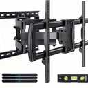 Ax Waber Full Motion TV Wall Mount Bracket for Most 32-85 inch TVs, TV Mount with Dual Articulating Arms, Tilt/Swivel/Extension/Levelling, Fits 8 12 16" Studs, Max VESA 600x400mm, Holds up to 132lbs