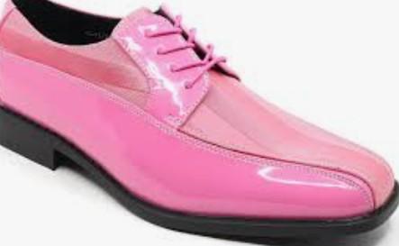 Men's Oxford Lace up Striped Satin Patent Tuxedo Dress Shoes MC-179 43