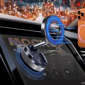 2026 Upgraded Reinforced Magnetic Car Phone Holder 24×N55 Ultra Magnets 110 LBS  360°Swivel & RockSolid Hold Suction Cup Car Phone Mount for Magsafe iPhone 17 Pro Max 1612 Air Plus