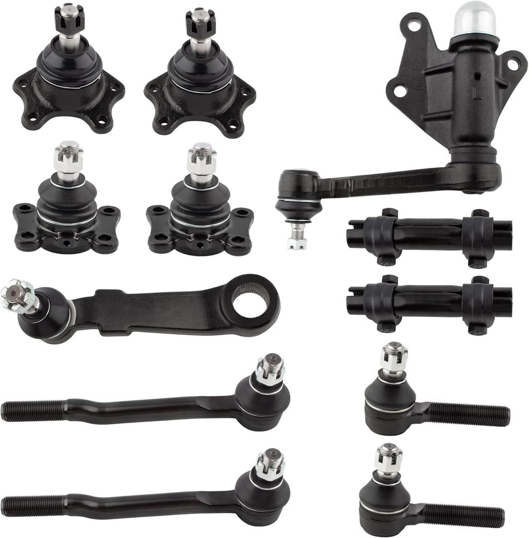 BOXI (Set of 12) Complete Front Suspension Kit Inner Outer Tie Rod Steering Arm Ball Joint Fit for Toyota 4Runner for Toyota Pickup 1986 1987 1988 1989 | ES2369 K9587 K9482 K9422 K9424 ES2376 ES3003
