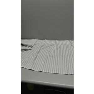 jinchan Valance Curtain Linen Textured Striped Window Curtain for Living Room Light Filtering Ticking Stripe Farmhouse Valance for Kitchen Rod Pocket 1 Panel 16 Inch Taupe Grey on Beige 1 Panel | Set Of 2 Pinstripe | Taupe Grey on Beige