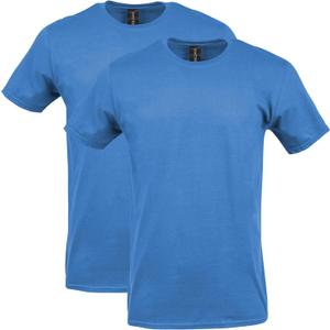 Gildan Adult Softstyle Cotton T-Shirt, Style G64000, Multipack (Large, Sapphire)