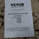 VEVOR Truck Straps, 4" x 40' Heavy Duty Tie Down w/Flat Hooks 18,000lbs Break Strength, WLL# 6000lbs, Cargo Straps tie Down for Flatbeds, Trucks, Trailers, Farms, Rescues, Tree Saver, Yellow(10 Pack)