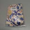 Stretch Dining Chair Seat Covers Set of 6,Dining Chair Slipcovers, Floral Printed Chair Covers,Soft Fabric Washable Upholstered Chair Seat Protector, No Rear Covers for Home Kitchen Dining Room (Orange Floral With Fruit)