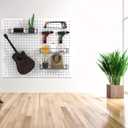 Pegboard Shelves, Peg Board Hooks, for Organizing Various Tools, 4 Packs, Black