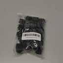 uxcell 0.8 x 0.8 Inch Square Plastic Plug, 28 Pcs Black Pipe Tubing End Cap Plastic Plug Cap Insert Glide Insert for Metal Tubing Fence Table Chairs Furniture, Black