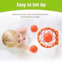 MARPPY Bath Toys - Bathtub Basketball Hoop for Kids Toddlers - Mold Free Bath Toys with Suction Cup & 3 No Hole Balls - Shower Toys and Bathtub Toys for Toddlers - Boys Girls