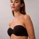 Calvin Klein Women's Perfectly Fit Lightly Lined Strapless Bra 30D, Black