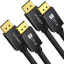 IVANKY 8K DisplayPort 1.4 Cable, [2 Pack, 6ft] High Speed DP Cable, [8K60Hz, 4K144Hz, 2K240Hz] HBR3 Support 32.4Gbps, HDR, HDCP, High Speed Display Port Cord for Gaming Monitor,Graphics,PC,Laptop
