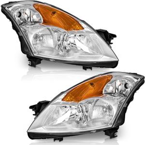 WEELMOTO Headlights Assembly for 2007-2009 Nissan Altima Halogen
