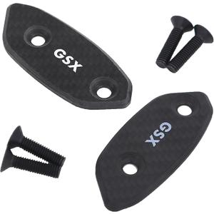 Carbon Fiber Mirror Block Off Plate for Suzuki GSX-R1000 2005-2016 /GSX-R600/750 2006-2020, Mirror Block Off Base Plates Billet fit For Suzuki GSXR 600 750 1000, Black