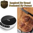 Pro 2026 Larger Sourdough Starter and Dough Warmer Upgraded with Real-Time Dough Probe, Dual-Temp Display, 70-110F Precision Control, 24H Timer Game Changer for Home Bakers White Wood