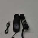 Landline Phone - Durable Corded Phone for The Office. mini Phone uses HD Sound Chips, Making The Sound Clearer. It is Suitable for Office and Home use, and More. (Black)