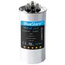 [UL Certified] BlueStars 50+5 MFD 50/5 uF 370 or 440 Volt VAC Dual Run Start Round AC Capacitor Replacement Part - Fit for Condenser Straight Cool Heat Pump Air Conditioner, Replaces 97F9850 97F9970
