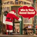 Santa Cam, Santa Camera - Santa Cam Ornament with Realistic Flashing Red Light for Fun Indoor and Outdoor Decoration
