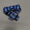 Unique style paws Cotton Dog Collar with Bow Puppy Collar with Black Blue Grid for Small Medium Large Boys Girls Dogs