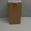 Bright Zeal 14" Tall Vintage Decorative Lantern with LED Pillar Candle (Distressed Gold) - Outdoor Lights Decorative Hanging - Battery Lantern with Timer - Vintage Candle Light