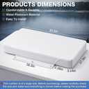Pinkunn 30 x 18 x 3.1 Thick Boat Seat Cushion for 65 Quart Cooling Tank, Yacht Deck, Summer Outdoor Fishing Accessories, White