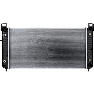 Autoexact 2370 Radiator Compatible with Chevy Silverado Suburban GMC Yukon Sierra Tahoe Escalade Hummer H2 4.3L 4.8L 5.3L 6.0L 6.2L Engine Radiator, 34", with TOC & with EOC