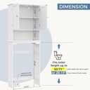 DUMOS Over the Toilet Storage Cabinet with Double Doors, Bathroom Storage