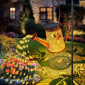 Solar Watering Can Lights, Hummingbird Gifts for Mothers Day Women Mom Grandma Birthday, Waterproof Outdoor Garden Decor Large Hanging Solar Lanterns Garden Lights for Porch Yard Flowerbed Pathway