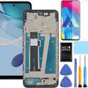 for Motorola G 5G [2023 Version] Screen Replacement for Moto G 5G 2023 Screen Replacement Kit with Frame XT2313 XT2313-3 XT2313-5 XT2313-6 LCD Display digitizer Touch Screen Assembly 6.5 inch