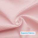 AmazerBath Blush Pink Shower Curtain Fabric, Waffle Shower Curtain Heavy Duty 240GSM, Hotel Quality Bathroom Shower Curtains, 72 x 72 Inches