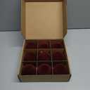 12Pc 2.4Inch Velvet Christmas Ornaments Balls Sets Shatterproof Christmas Balls Christmas Hanging Decorations Neutral Textured Ornaments Decorative for Christmas Tree (Red)