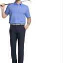 Rouen Golf Shirts for Men Dry Fit Short Sleeve Performance Moisture Wicking Casual Texture Heather Jacquard Mens Polo Shirts (XXL)