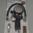 Performance Tool M525 Digital Tire Pressure Gauge, Straight Lock-On Air Chuck, LCD Backlit Screen, Digital Tire Inflator with hose