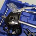 Orion Motor Tech 9-Way Slide Hammer Puller Set, Front Wheel Hub Bearing Remover & Rear Wheel Axle Hub Dent Shaft Puller Tool Kit (blue case)