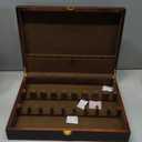 Walnut Wood Silverware Storage Box,Silverware Case Flatware Chest with Felt Lined,Flatware Storage Box for 12 sets of Utensils,Silverware Chest without Silverware,Silverware Organizer with Lid