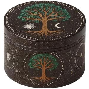 Spice Grinder, Manual Pepper Mill, Adjustable Metal Grinders, Essential for Kitchen (Tree)