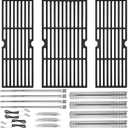 Grill Replacement Parts for Charbroil Performance 475 4 Burner 463347017 463377017 463342119 18" Grill Grates Burner Heat Plates for Char Broil 463335517 463376017 463377319 463275517 Gas Grill Parts