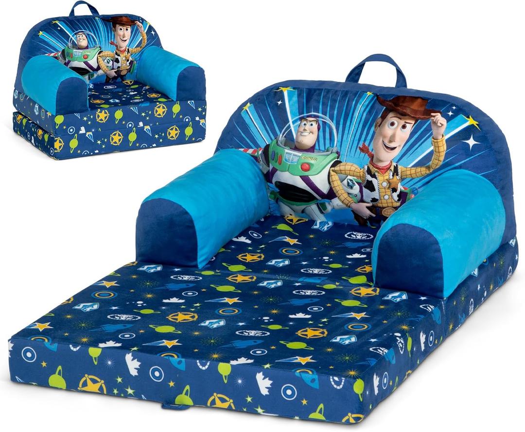 Delta Children - Toy Story Cozee Buddy Flip-Out Kids Chair, Blue