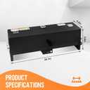 PVC Conduit Heater with Temperature Detector- 1/2" to 2" PVC Bender Heater Pipe Bending Tool with Reflective Interior & Carrying Handle, for 24" Sections of PVC Pipe